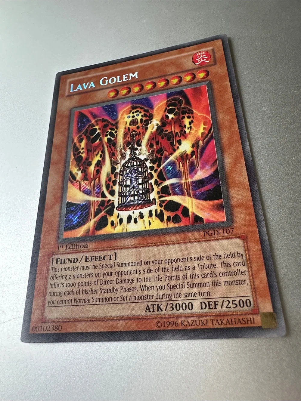 Lava Golem Yu-Gi-Oh! 1st Edition Trading Card